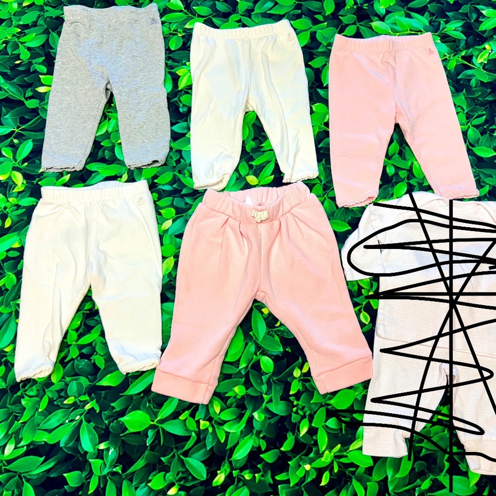 5 pairs of gap infant pants size 3-6 months VGUC - see note